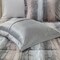 Edge Collections - 26" x 20" - Gray - Zuri FullQueen Faux Fur Comforter Set - 4PC